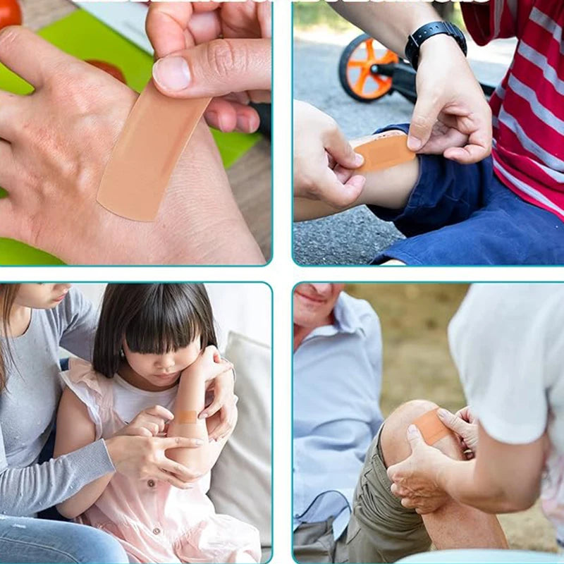 Variety Bandages Pack Assorted Sizes Fingertip Bandages Waterproof Bandages Breathable Adhesive Bandages Bulk