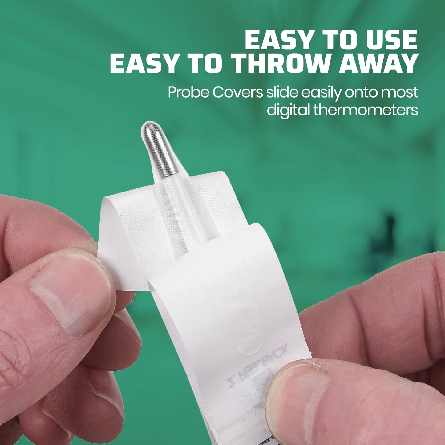 Digital Thermometer Disposable Probe Covers for Adult, 100 Count