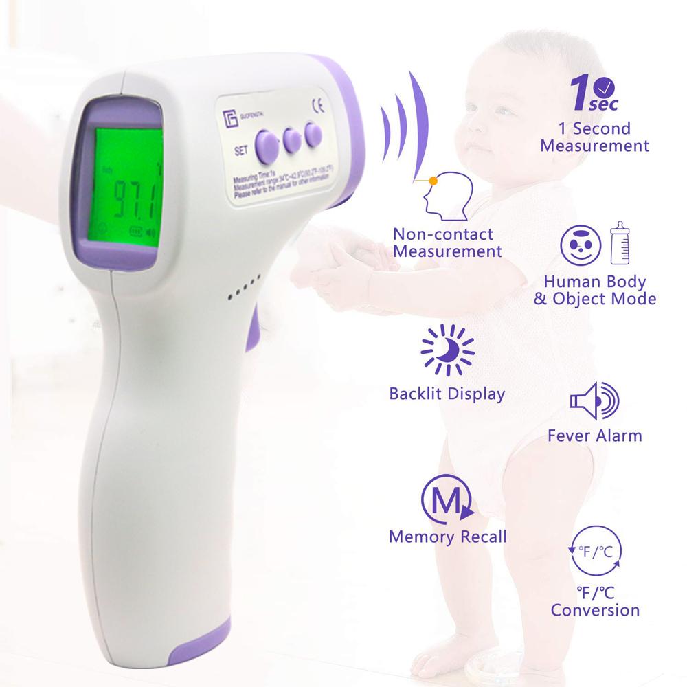 LCD Screen Digital No-Contact Infrared Forehead Thermometer