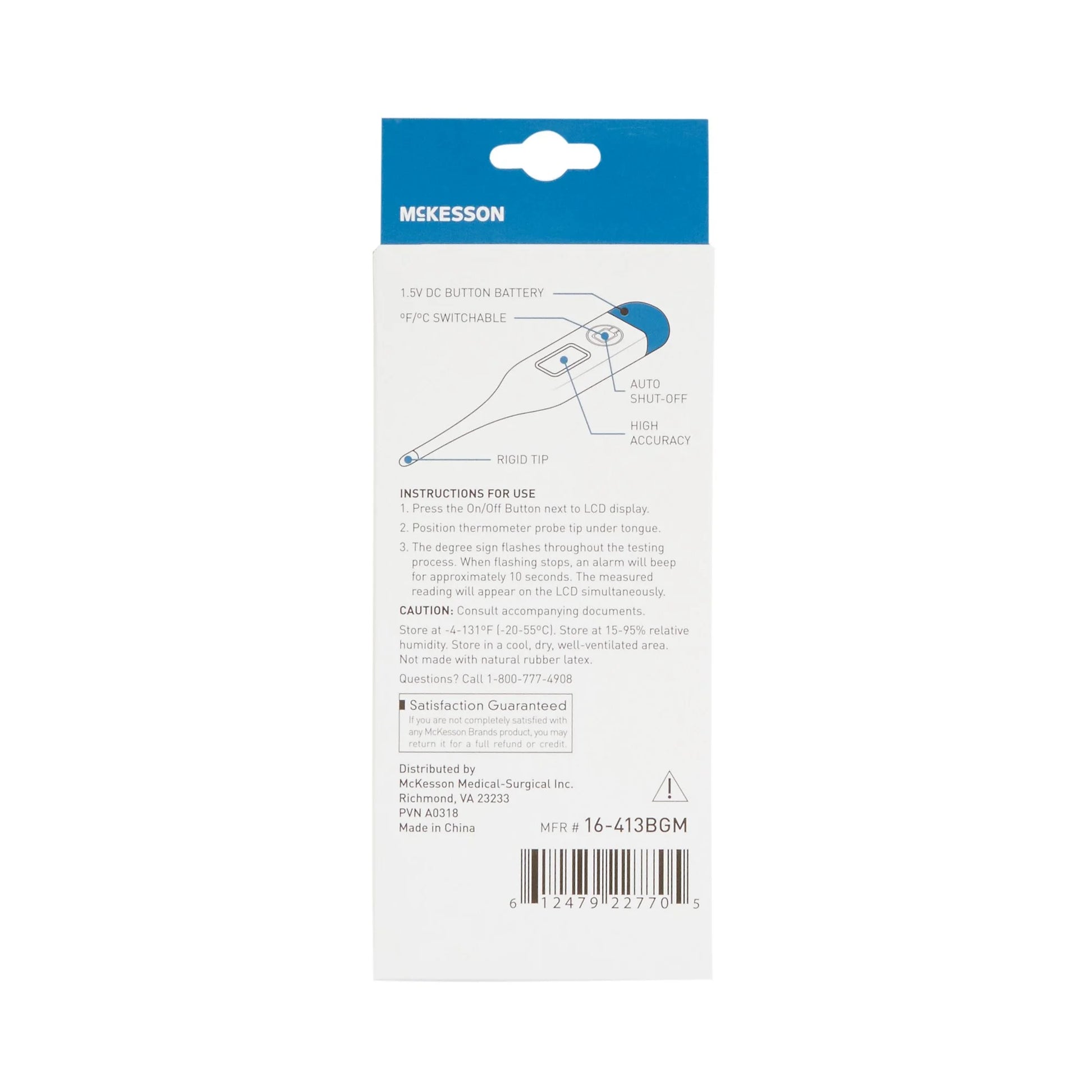 Digital Thermometer Kit - Rapid, Accurate Temperature Results, 1 Ct