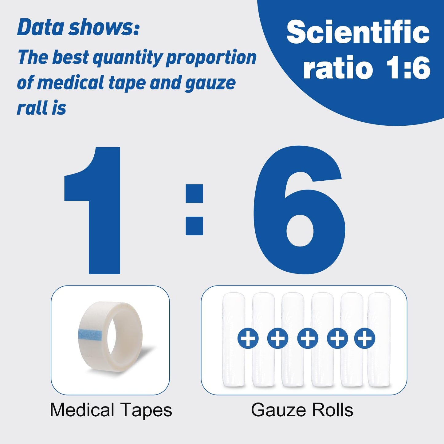 AZEN 100 Pack Gauze Rolls Bandages, 3 in x 4.1 Yards, First Aid Supplies & Premium Medical Supplies, Bandage Wrap Vet Wrap