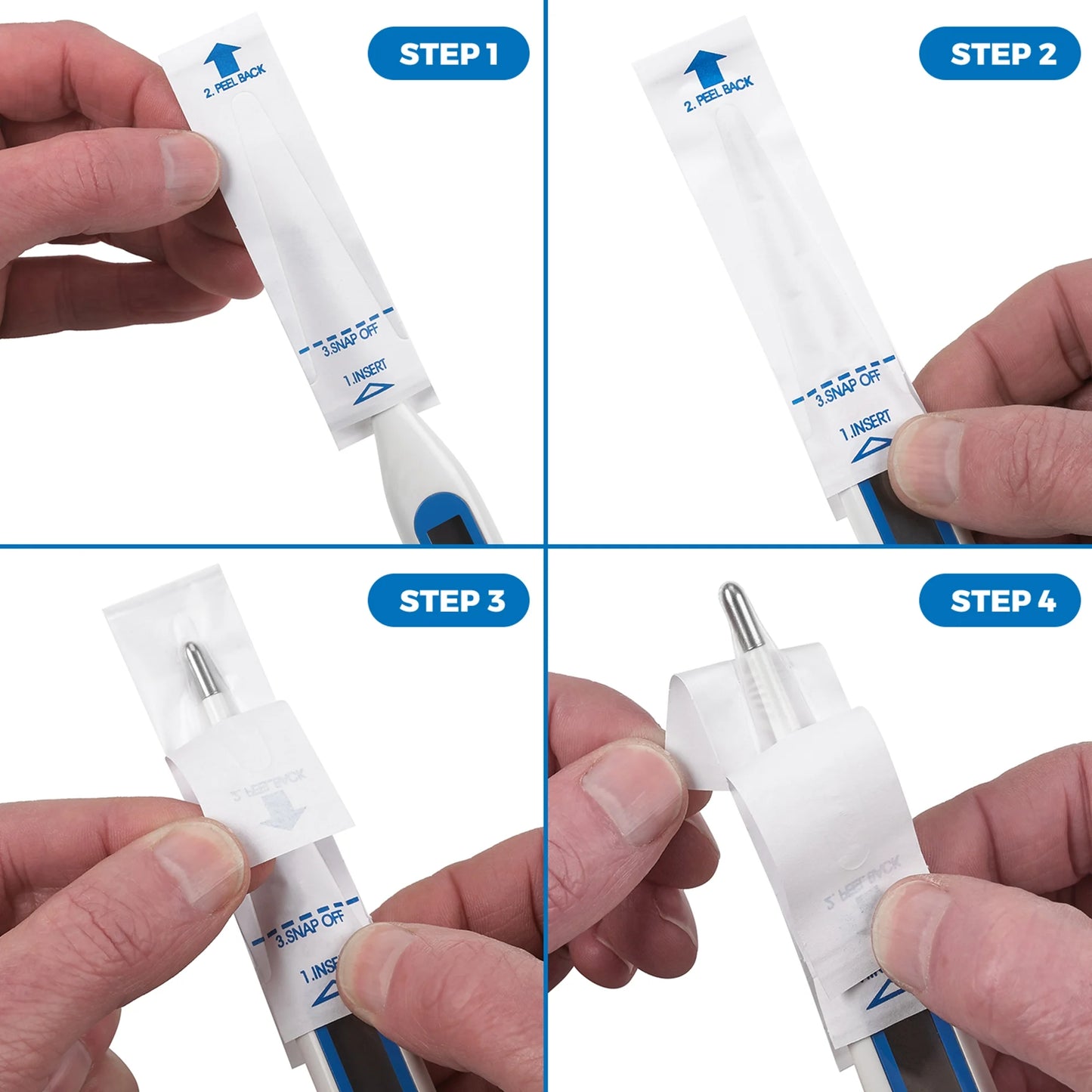 Digital Thermometer Disposable Probe Covers for Adult, 100 Count
