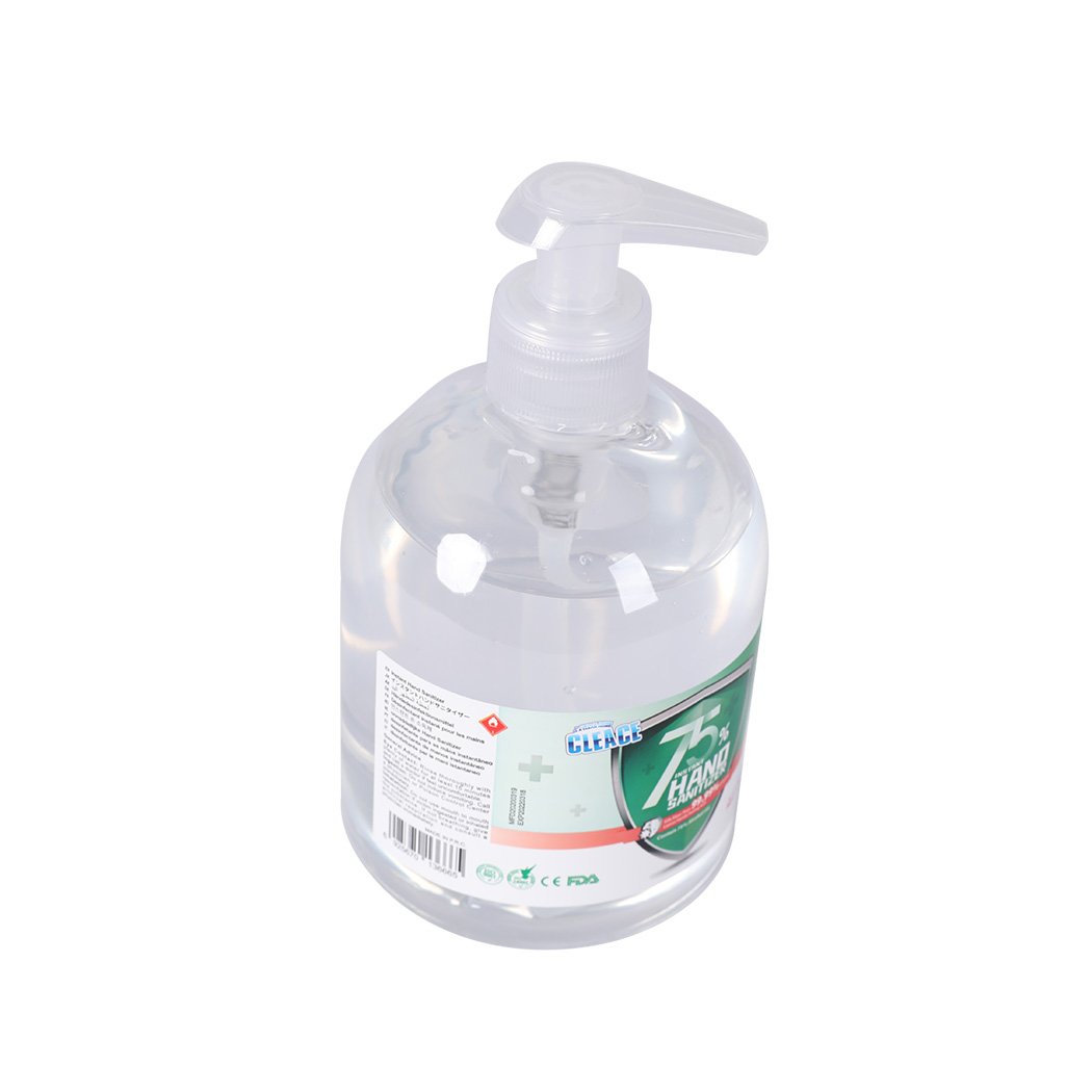 Cleace Hand Sanitiser Instant Gel Wash 75% Alcohol 99% Anti Bacterial 500mL