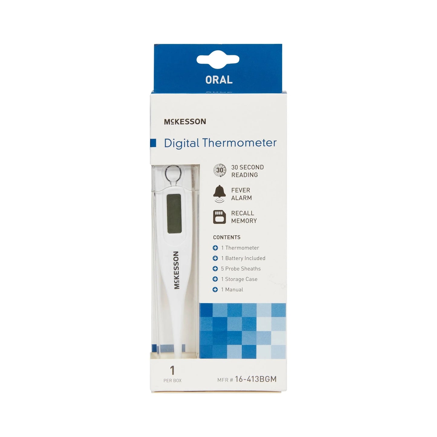 Digital Thermometer Kit - Rapid, Accurate Temperature Results, 1 Ct