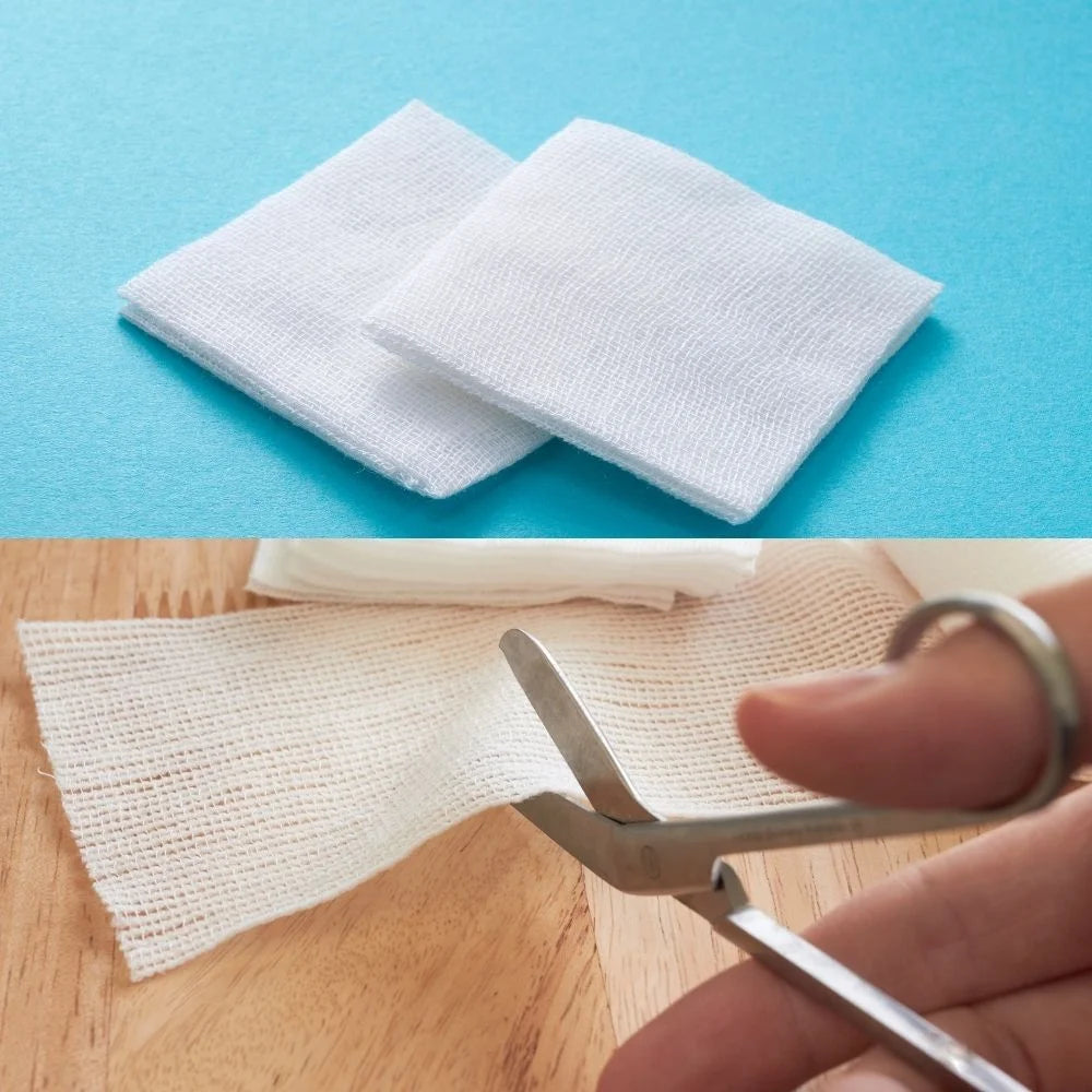 3"X3" Gauze Pads Cotton Latex-Free Sterile - 12 Ply - 100 Pads/Box (4 Boxes) (MS-42130)