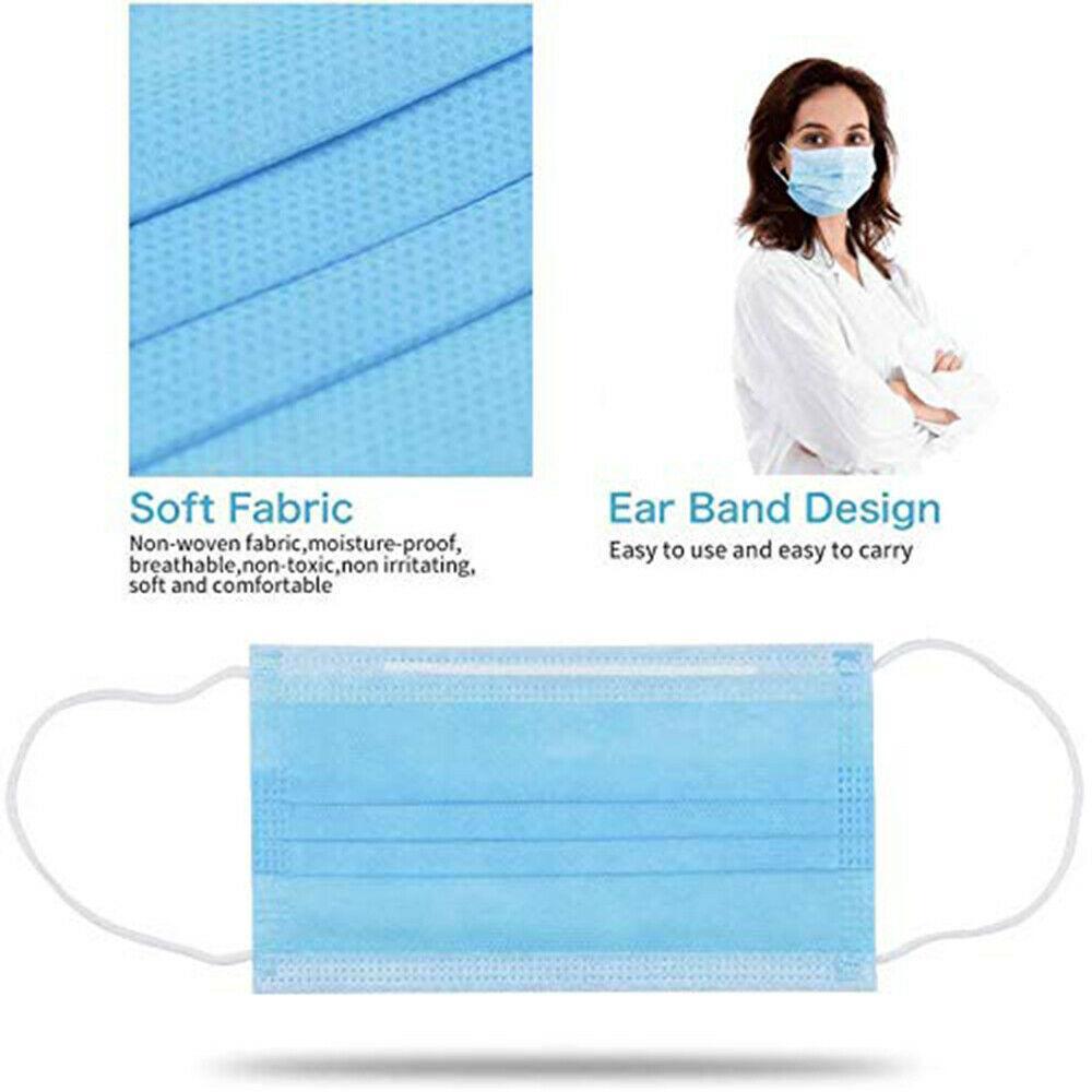 FDA Registered - Disposable Protective Face Mask 3 Layers For