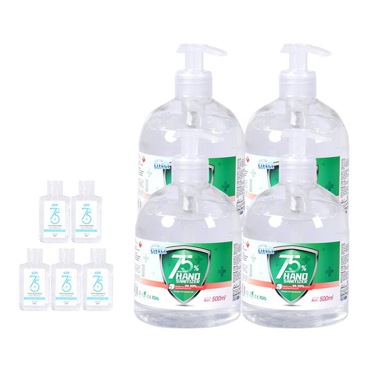 Cleace Hand Sanitiser Instant Gel Wash 75% Alcohol 99% Anti Bacterial 500mL